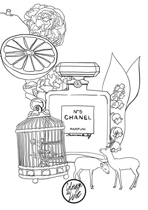 Coloriage Chanel à imprimer dessin .